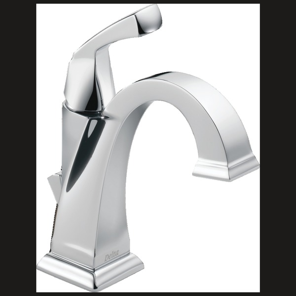 Delta 1 or 3-hole 4" installation Hole Single Hole Lavatory Faucet, Chrome 551-DST